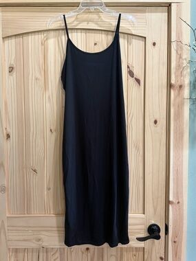 black slip mini dress Hiamoe Black Silk Kala Mini Dress